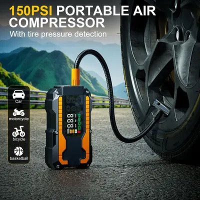 12V Auto-Starthilfegerät mit Luftpumpe und Powerbank