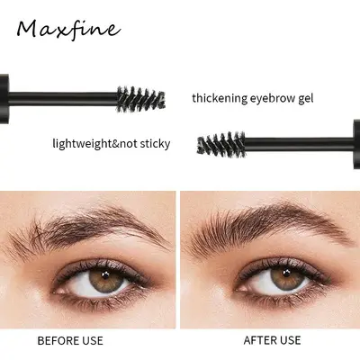MAXFINE Mascara mit transparentem Schlauch, wasserfest, nicht verschmierend