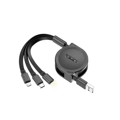 Printed logo three-in-one retractable data cable Year of the Snake gift company customized mobile phone fast charging one-to-three charging cable - 12
