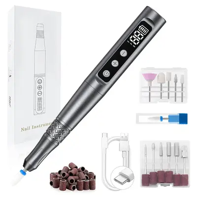 Cross-border Professional Nail File Electric Nail Drill Manicure Grinding Polisher Nail Filing Pen Nail Art Grinding Machine - 11