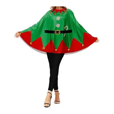 Adult Christmas Costume, Party Coat with Cape