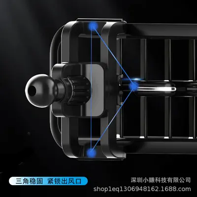 2023 Neue Energie Luftauslass Handy Halter Basis drehbar Auto kabelloses Ladezubehör Hook-Typ