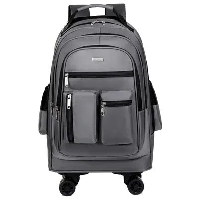 Detachable Wheeled Backpack Large Capacity Business Trolley Travel Bag - 8