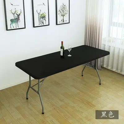 Rechteckige elastische Tischdecke Uni-Farbe - 12