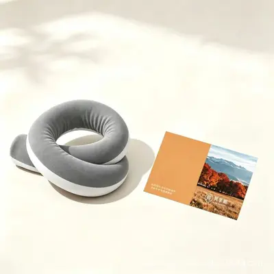 360 adjustable U-shaped travel pillow, neck support, multi-purpose, flexible - 7