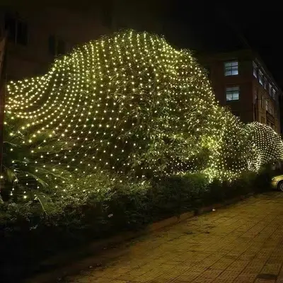Dış Mekan LED Ağ Işıkları, Yıldızlı Noel Işıkları, Düğün Dekor Işıkları