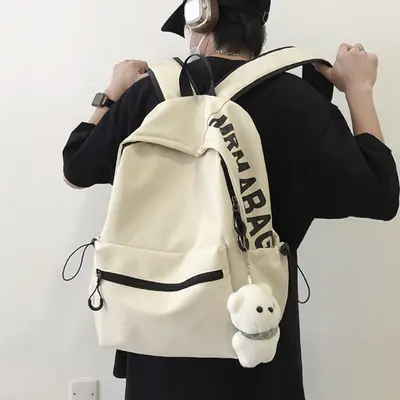 Men's Backpack for College and High School Students, Minimalist Korean Style - 3