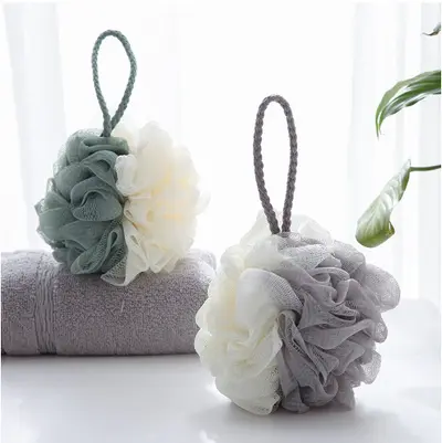 Two-Color Large Bath Ball, Foaming Shower Sponge Ball
