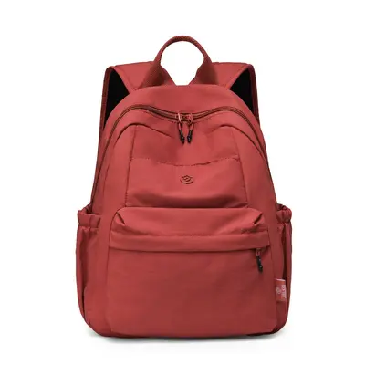 Women's Lightweight Water-Resistant Nylon Backpack, Large Capacity - 13