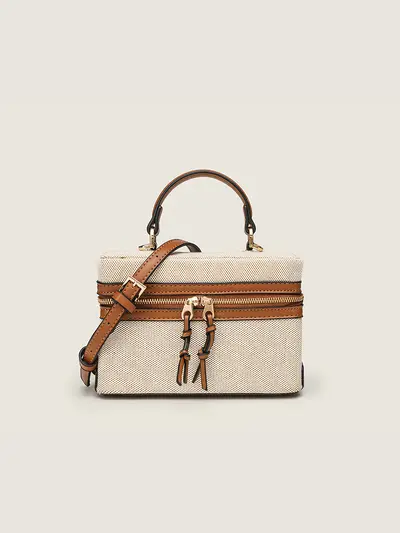 Women's Small Square Box Bag, Single-Shoulder Crossbody Bag - 4