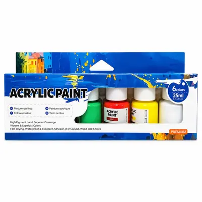 Akrilik boya seti 12 ml, çocuk çizim, DIY yumuşak tüp - 10