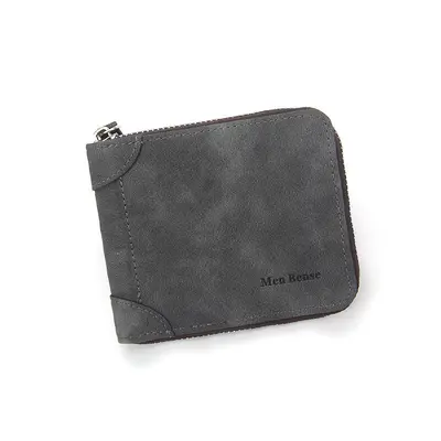 Men's Matte Wallet with Chain, Multi-Card Slots and Coin Pocket - 8
