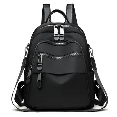 Women's Backpack, Waterproof Nylon, Large Capacity - 7