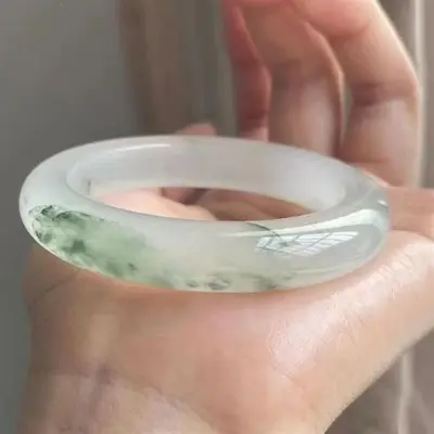 Xinjiang Tianshan green jade bracelet for women - 2