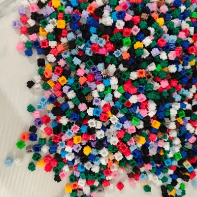 8mm Square Connecting Small Building Blocks Children's DIY, Sold by Weight - 7