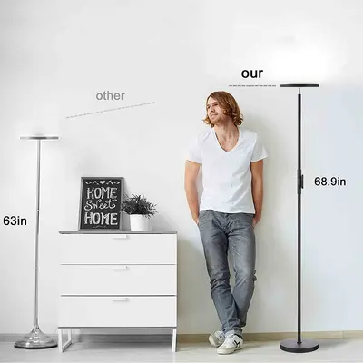 30W Dimmable LED Floor Lamp with ETL Certification, Simple Design