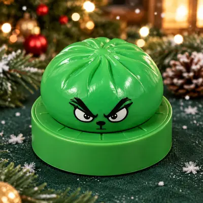 Noel Grinch Yapı Blokları Hamur Topu Stres Oyuncağı, Gizli Model Kör Kutu - 8