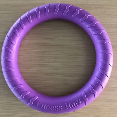 厂家现货EVA宠物用品狗狗玩具批发大狗拔河圈圈互动拉环带绳球 - 11
