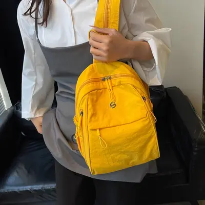 Ultra-Lightweight Small Nylon Canvas Commuter Backpack - 3
