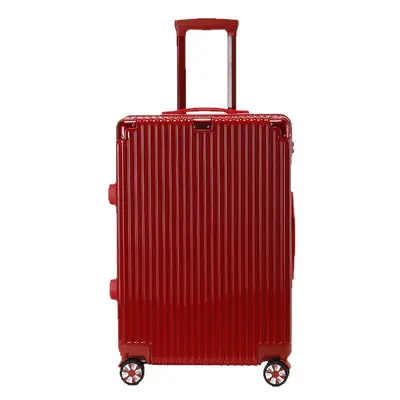 Retro Red Wedding Dowry Trunk with Combination Lock - 6