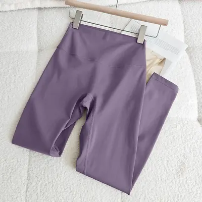 Hochtaillierte Pilates-Yogahose, po-hebend, bauchformend, elastisch - 10