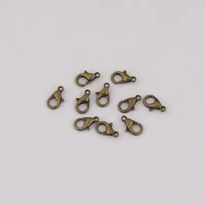 Metal Alloy Lobster Clasp for DIY Jewelry, Multi-Color, Multiple Sizes - 9
