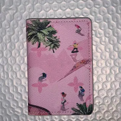 Passport Wallet Doodle Design Large Capacity Card Slots - 10