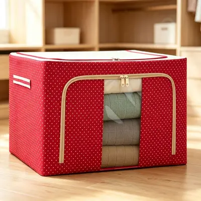Oxford Fabric Storage Box Large Capacity Foldable - 8