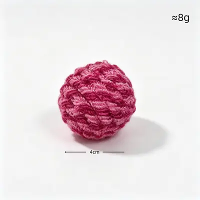 Cat Toy Ball, Self-Play Squeaky, Bite and Scratch Resistant - 11