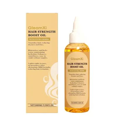 GleamXi Moisturizing Hair Oil, Lightweight, Smoothing, Non-Greasy - 6