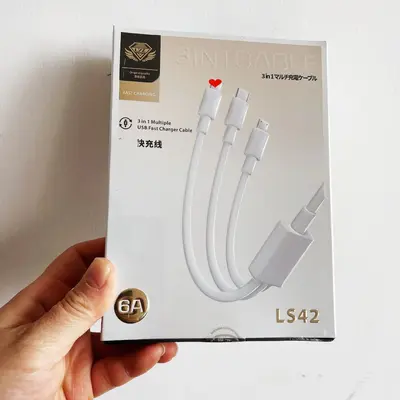 Bir ila üç veri kablosu hızlı şarj üçü bir arada Apple Android tip-C arayüzüne uygun cep telefonu hızlı şarj kablosu toptan satış
