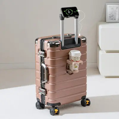 24-Inch Scratch-Resistant Suitcase, Silent Spinner Wheels, Combination Lock - 4