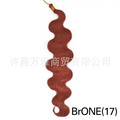 Body Wave Crochet Synthetik-Flechthaar-Perücke - 8