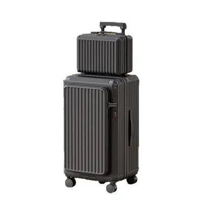 20 Inch Front-Opening Expandable Trolley Suitcase, Large Capacity, Women - 6