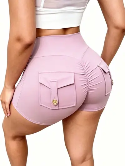 Spandex Yoga Leggings, Quick-Dry, High-Stretch, Butt-Lifting - 4