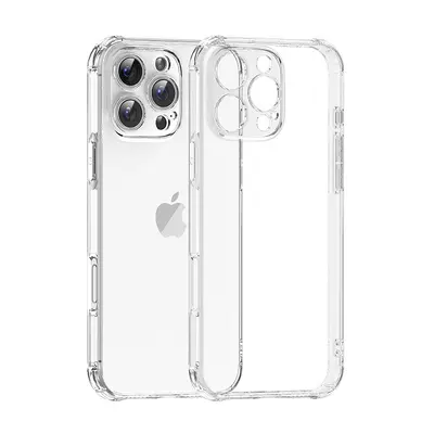 iPhone18ProMax için uygun saf TPU şeffaf hava yastıklı telefon kılıfı, dört köşeli düşmeye karşı dayanıklı ve sararmaya karşı korumalı tam kapsamlı koruyucu kılıf
