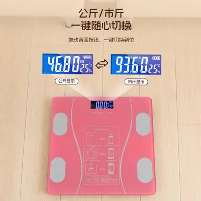 Smart APP Connected High-Precision Body Fat Scale, Mini Household