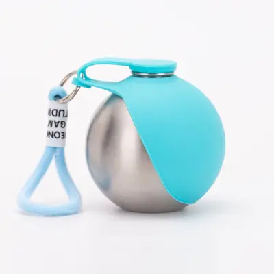 Portable Foldable Dog Water Bottle, 304 Stainless Steel with Hook - 7