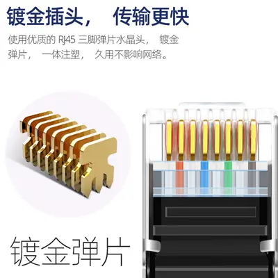 Cat6 Gigabit-Netzwerkkabel 5 m, 50 m, 100 m mit RJ45-Steckern, Hochgeschwindigkeits-Patchk