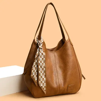 Women's Minimalist Crossbody Shoulder Bag, Casual Everyday Handbag - 3