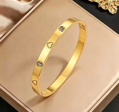 Titanyum çelik bilezik, dört yapraklı yonca, trendy - 11