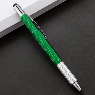 6-in-1 Multifunctional Plastic Tool Pen with Level, Ruler and Screwdriver - 9