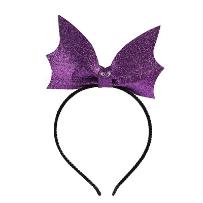 Halloween Sequin Bat Headband, Party Decoration Hair Accessory for Kids