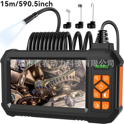 Handheld borescope with screen for vehicle and pipe inspection - 9