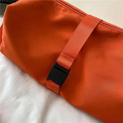 Women's Oxford Cloth Crossbody Bag, Solid Color Shoulder Bag - 3