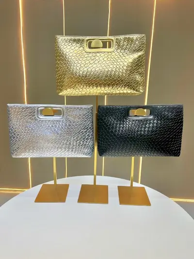 Women's Evening Handbag with Shoulder Strap, Light Luxury Crossbody Bag - 5