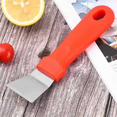Temizleme kazıyıcı paslanmaz çelik yağ kazıyıcı davlumbaz dekontaminasyon aracı buzdolabı defrost kazıyıcı mutfak gres kazıyıcı toptan