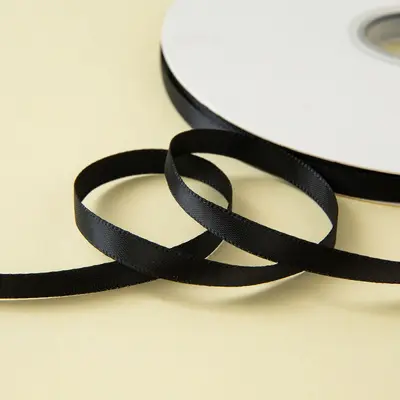 6 mm einfarbiges Polyester-Satinband, 100 Yards - 9