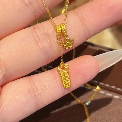 Çift haç kristal kolye, kadın, zarif vintage tasarım - 12