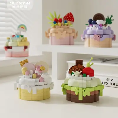 City Architecture Street View Building Blocks, Children's Educational Toy, Decorative Figu - 5